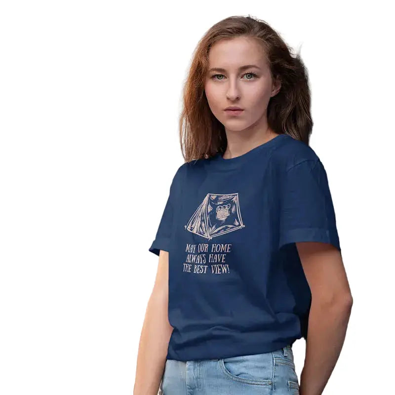 The Mahua Store Women’s Rambler’s Abode Print T-shirt - T-shirt