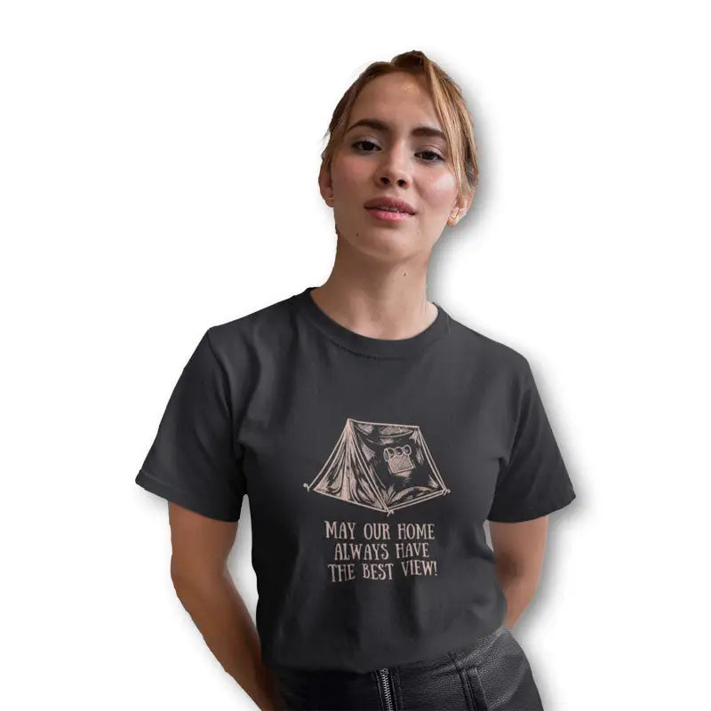 The Mahua Store Women’s Rambler’s Abode Print T-shirt - T-shirt