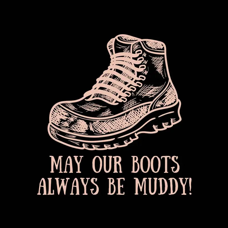 The Mahua Store Women’s Rambler’s Boots Print T-shirt - T-shirt