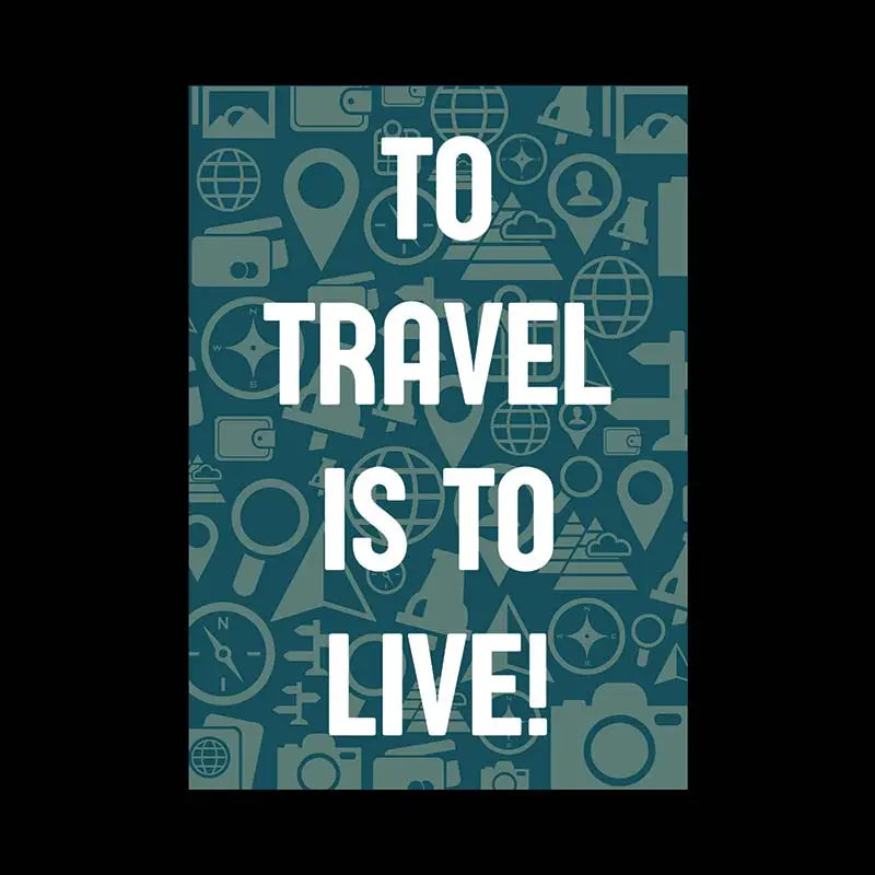 The Mahua Store Women’s To Travel Is to Live Print T-shirt - T-shirt