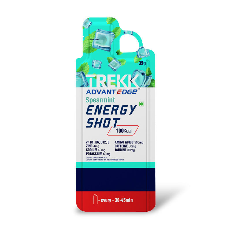 Trekk Nutrition Advantage Spearmint Energy Shot Gel 35g - Pack of 20 - Energy Gels