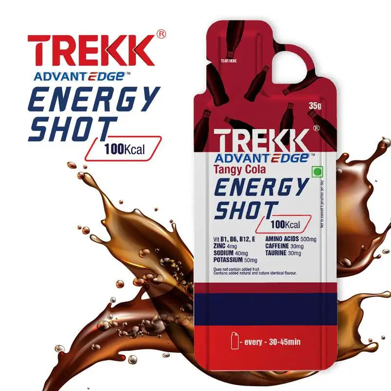 Trekk Nutrition Advantage Tangy Cola Energy Shot Gel 35g - Pack of 20 - Energy Gels