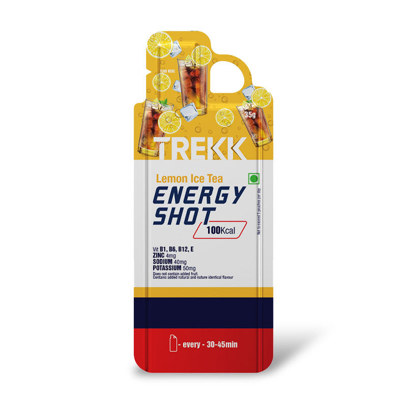 Trekk Nutrition Lemon Ice Tea Energy Shot Gel 35g - Pack of 20 - Energy Gels