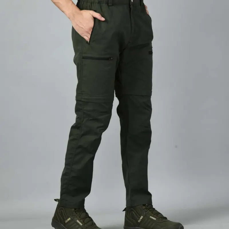 Trekmonk Men’s Loose Convertible Cargo Pants - Cargos and Pants
