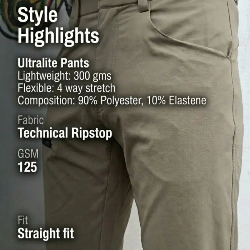 Trekmonk Men’s Ultralite Traveller Pants - Cargos and Pants