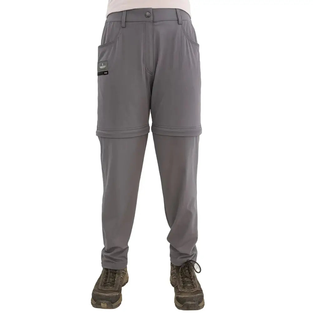 Trekmonk Women’s Trekking Convertible Pant - Grey / M - Cargos and Pants