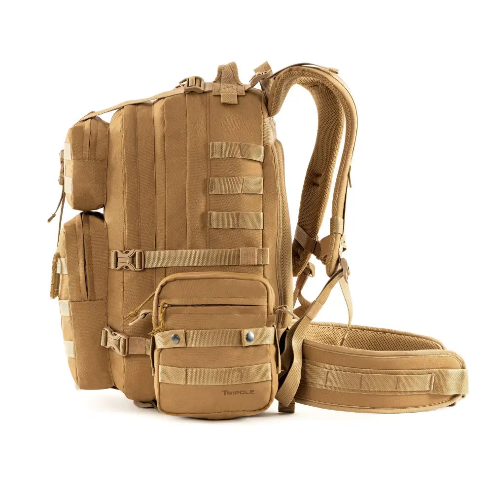 Tripole Alfa 45 Litre Military Tactical Backpack with Sling Bag - Rucksacks and Backpacks