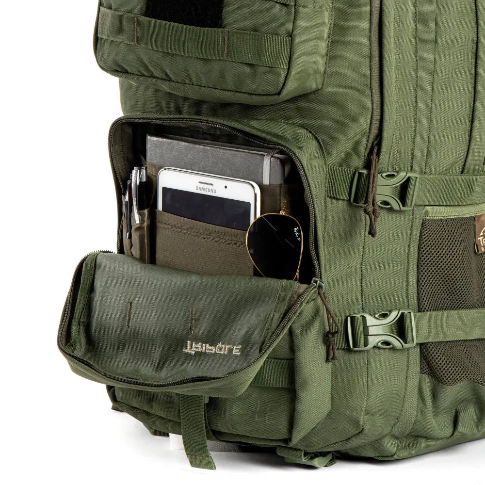 Tripole Alfa 45 Litre Military Tactical Backpack with Sling Bag - Rucksacks and Backpacks