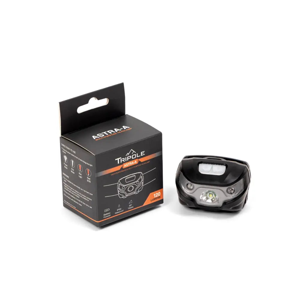 Tripole Astra-A Head Torch AAA Battery - Black / One Size - Travel Essentials