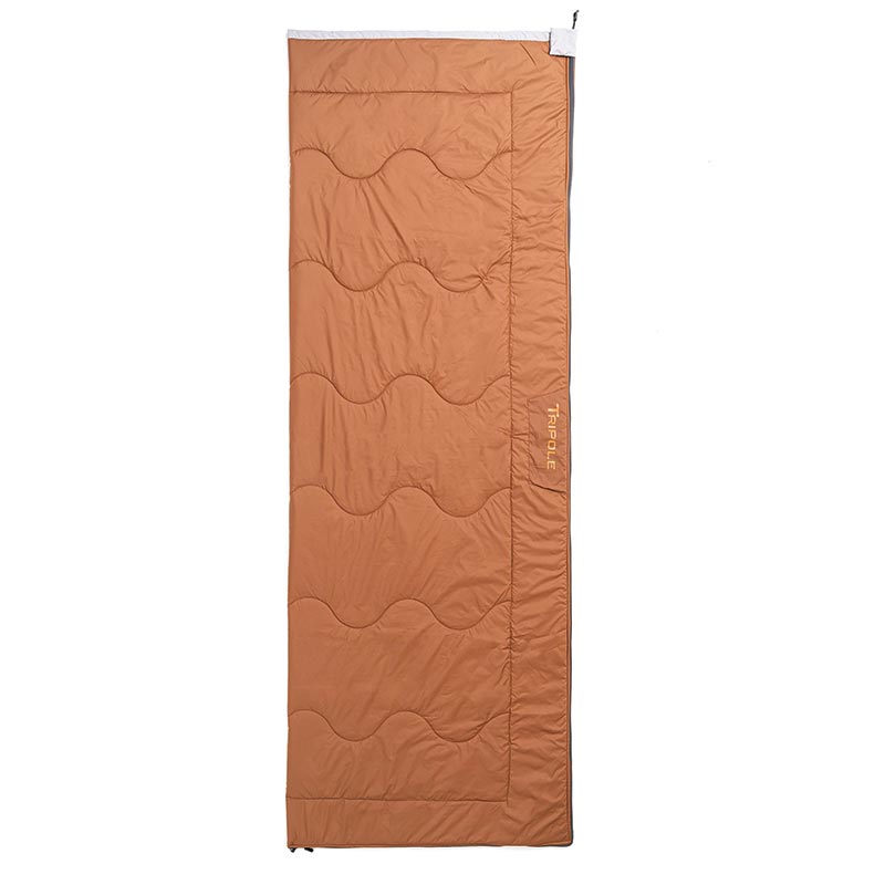 Tripole Camp Series Envelope (20 Degree Celsius) Sleeping Bag for Camping and Hiking - Brown / 20 Degree C - Sleeping
