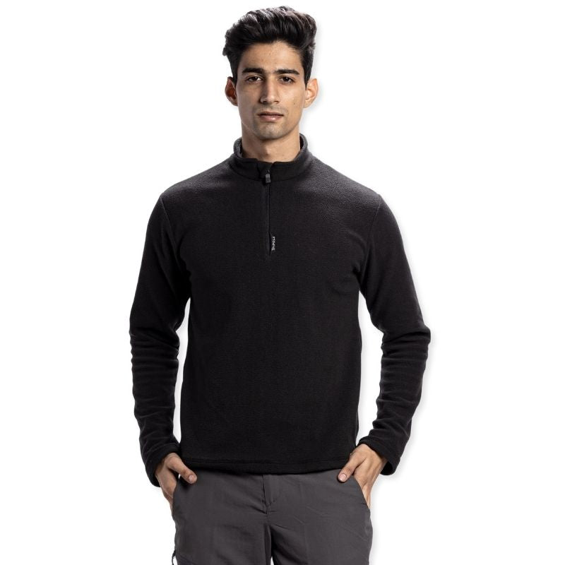 Tripole Men’s Anti-Pilling Fleece Winter Jacket and Windcheater- Black - Black / XS - Winter Jacket