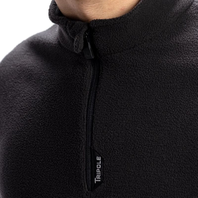 Tripole Men’s Anti-Pilling Fleece Winter Jacket and Windcheater- Black - Winter Jacket