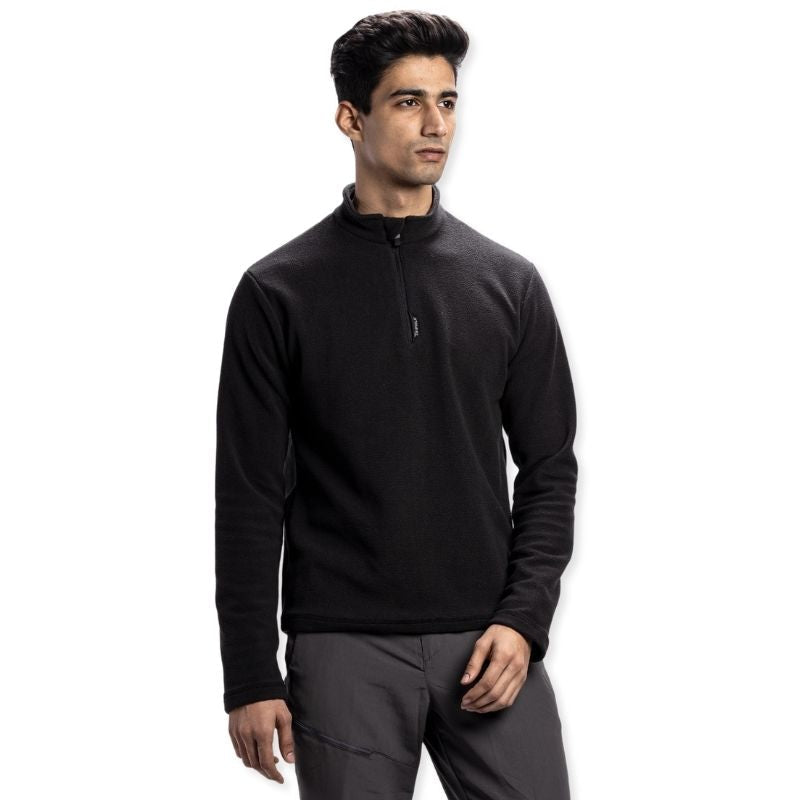 Tripole Men’s Anti-Pilling Fleece Winter Jacket and Windcheater- Black - Winter Jacket