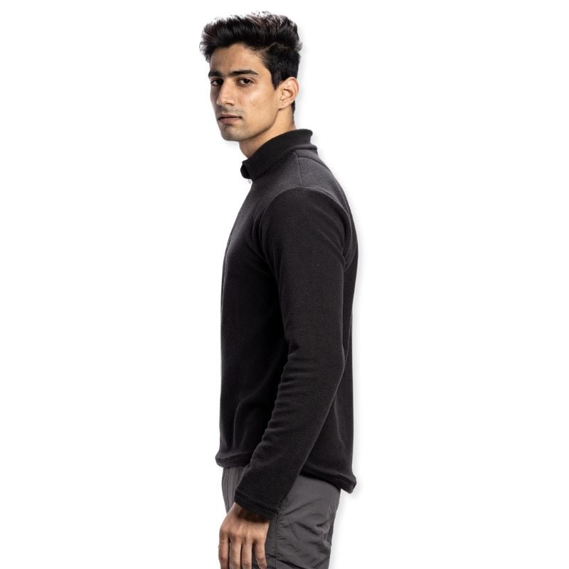 Tripole Men’s Anti-Pilling Fleece Winter Jacket and Windcheater- Black - Winter Jacket