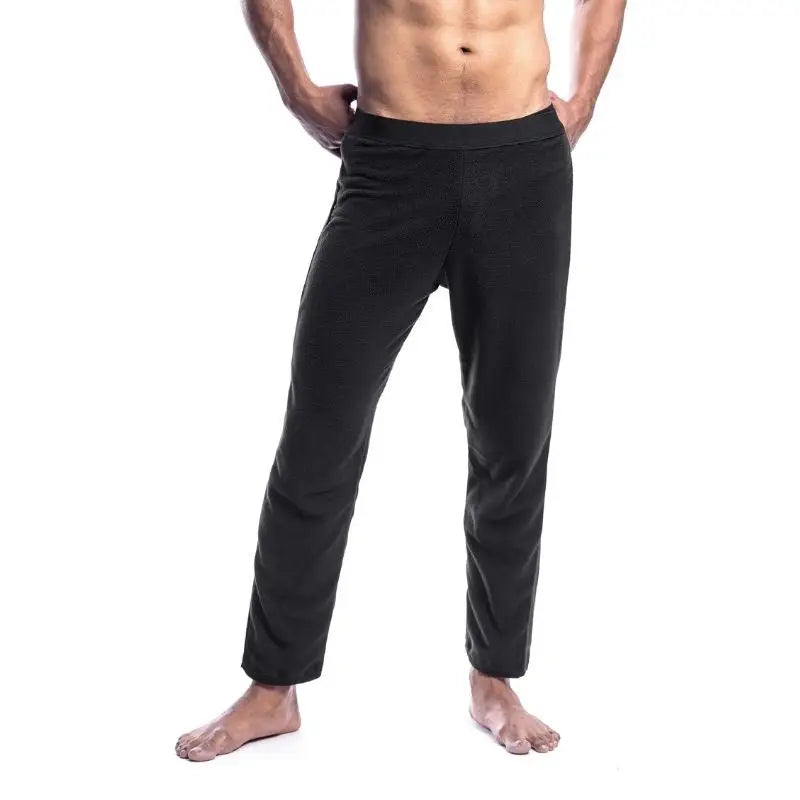 Tripole Men’s Fleece Warmer Bottom Wear for Cold Weather Camping and Hiking- Pack of 2 - Black / S - Baselayers