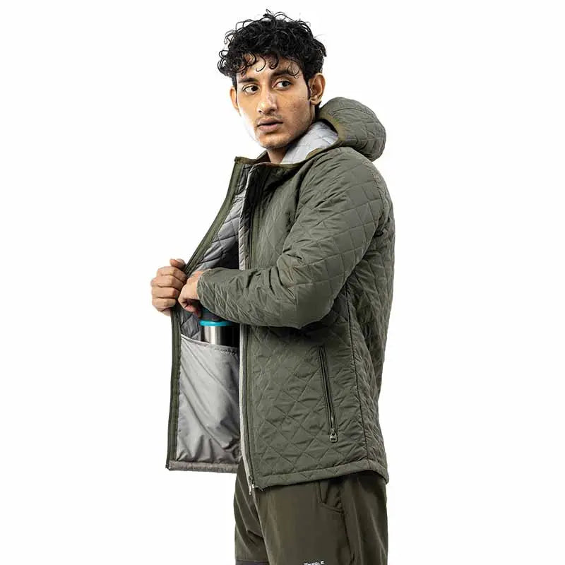 Tripole Men’s Quilted Winter Jacket for Daily Use Hiking and Travelling - Winter Jacket