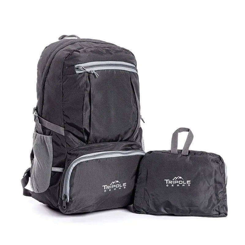 Tripole (Pack of 2) Foldable PAKEASY Backpack and Day Bag for Hiking and Day Trips - Rucksacks and Backpacks