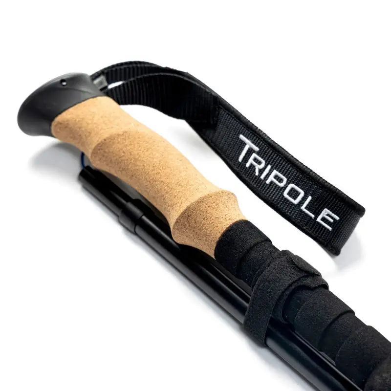 Tripole Trailcore Foldable Trekking and Hiking Pole- Lightweight - Black - Poles