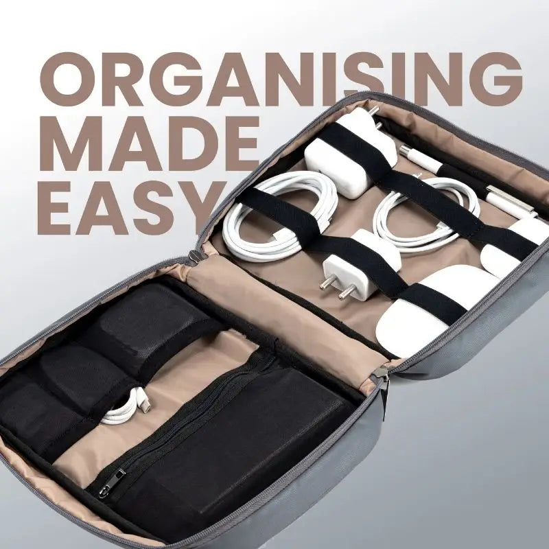 Tripole Unisex Electronics Organizer Portable Bag - Travel Essentials