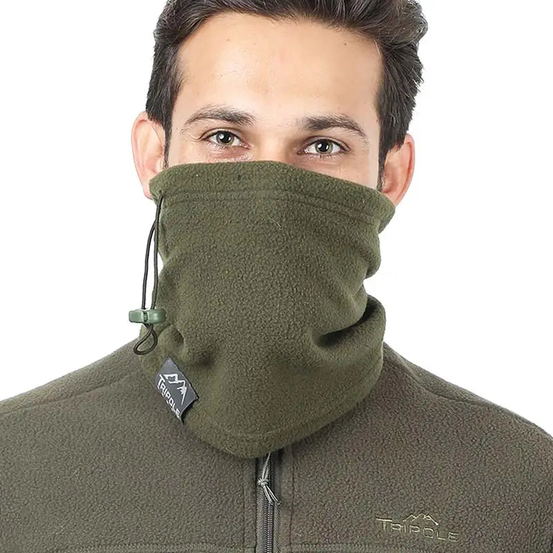 Tripole Unisex Fleece Neck Warmer- Pack of 3 - Olive Green / One Size - Neck Warmer