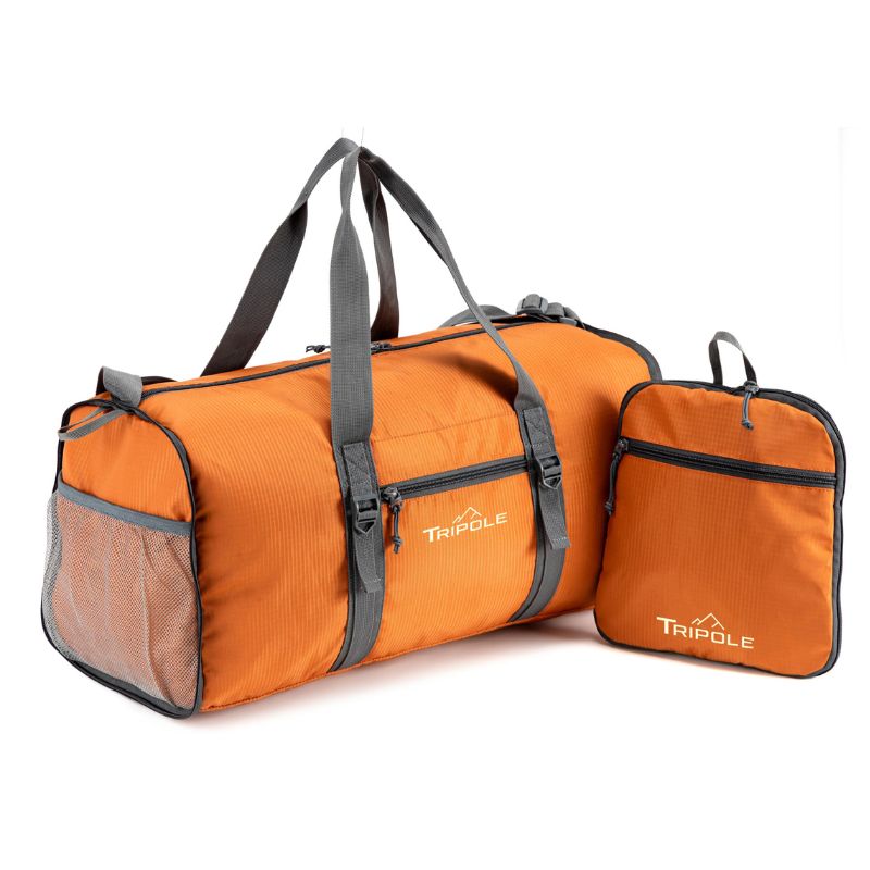 Tripole Unisex PAKEasy Foldable 40 Litres Duffel Bag Portable - Orange / 40 Litres - Rucksacks and Backpacks