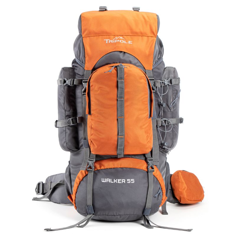 Tripole Walker 55 Litres Hikking and Trekking Backpack - Orange / 55 Litres - Rucksacks and Backpacks