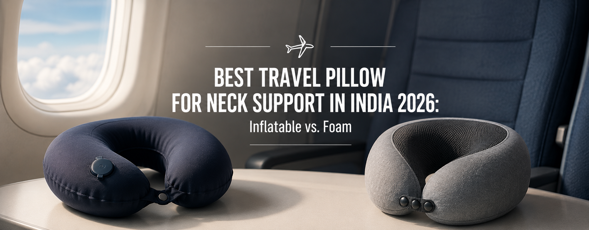 Best Travel Pillow for Neck Support in India 2026: Inflatable vs. Foam