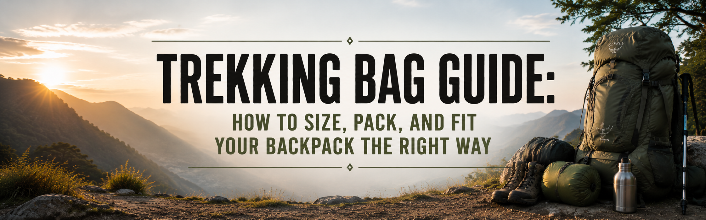 Trekking Bag Guide: How to Size, Pack, and Fit Your Backpack the Right Way