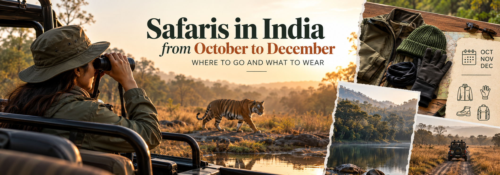 Safaris in India from October to December: Where to Go and What to Wear