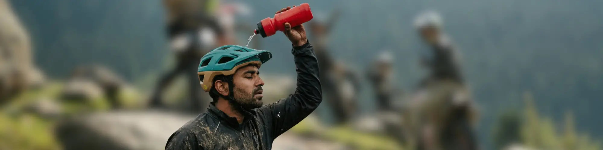 men wearing helmet