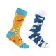Mozey Men's Travel Graphic Socks (Airport edition)- Pack of 2