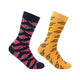 Mozey Men's Graphic Travel Socks- Pack of 2