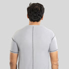 Ruggd Indian men's odor-resistant bamboo training T-shirt in gray, featuring a comfortable fit and breathable fabric.