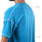 Indian men's Ruggd bamboo training T-shirt with moisture-wicking, odor-resistant fabric, shown in a fitted, casual style.