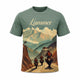 Lammer Men's  The Lam Moto– Premium Outdoor Adventure Graphic T-Shirt