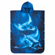 Azen Unisex Cosmic Manta Suede Hooded Towel Poncho