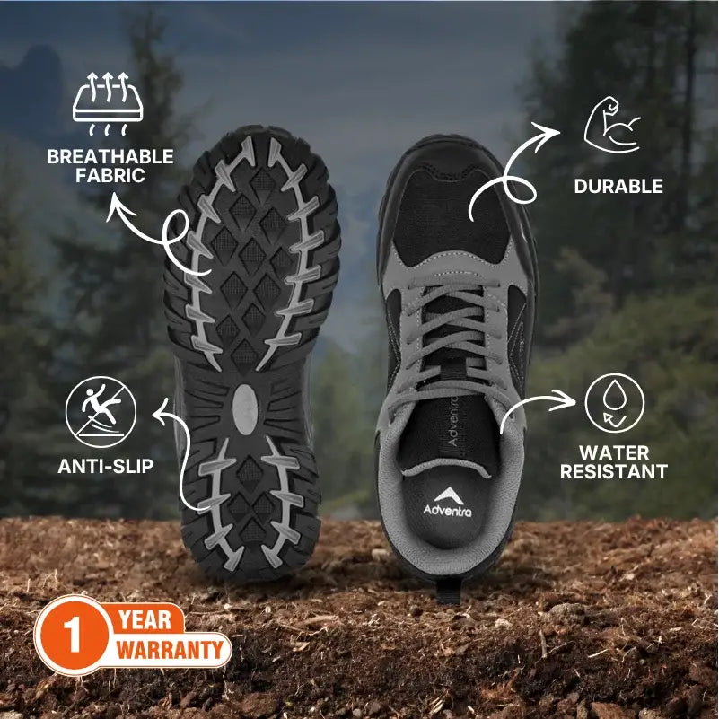 Adventra Men’s Low Ankle Hiking Shoes - Shoes