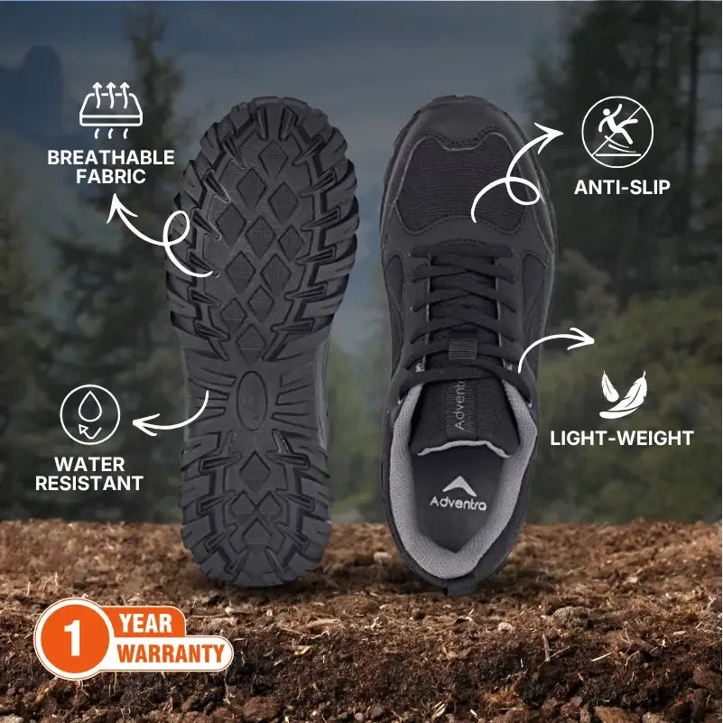 Adventra Men’s Low Ankle NWP Hiking Shoes - Shoes