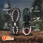 Adventra Men’s Mid Ankle Hiking Shoes - Shoes
