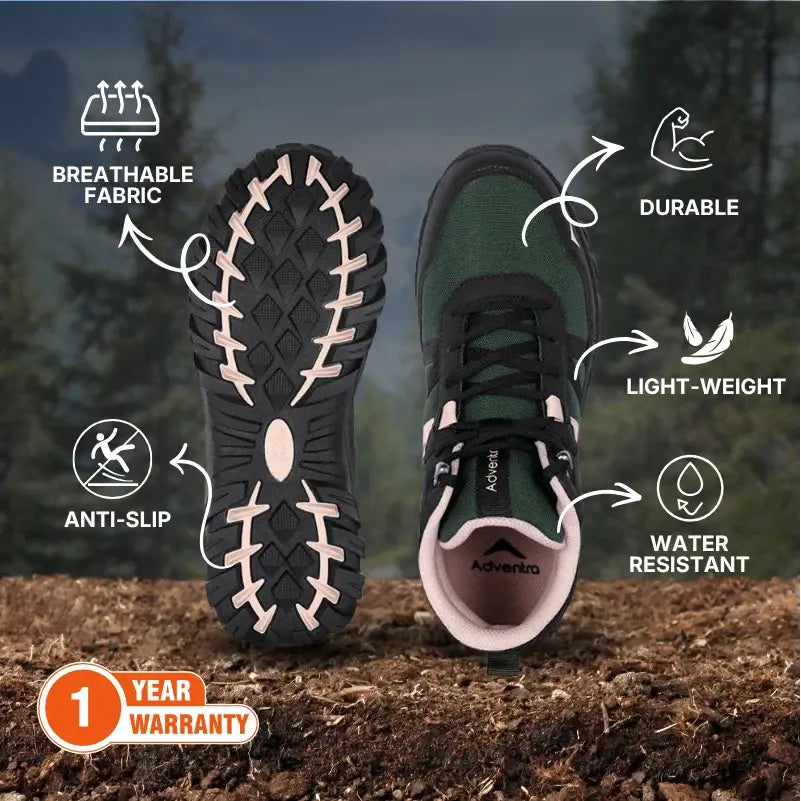 Adventra Men’s Mid Ankle Hiking Shoes - Shoes