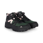 Adventra men's mid ankle hiking shoes in green, featuring rugged design and supportive soles for outdoor adventures.