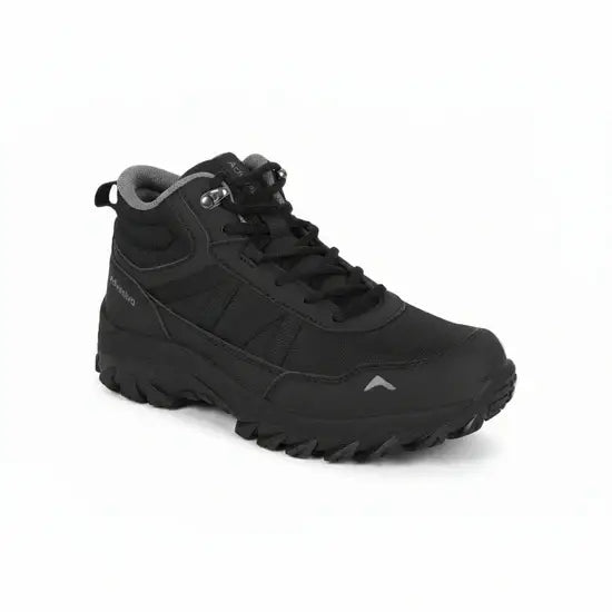 Adventra Men’s Mid Ankle Hiking Shoes - Full Black / 40 - Shoes