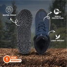 Adventra Men’s Warm and Waterproof Hiking Boots - Shoes