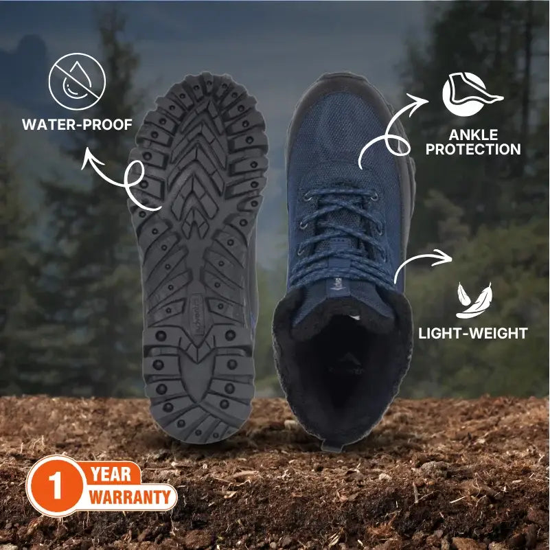Adventra Men’s Warm and Waterproof Hiking Boots - Shoes