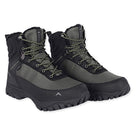Adventra men's waterproof hiking boots in green with rugged soles and padded ankle support for outdoor adventures.