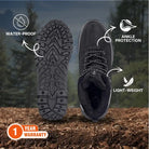 Adventra Men’s Warm and Waterproof Hiking Boots - Shoes