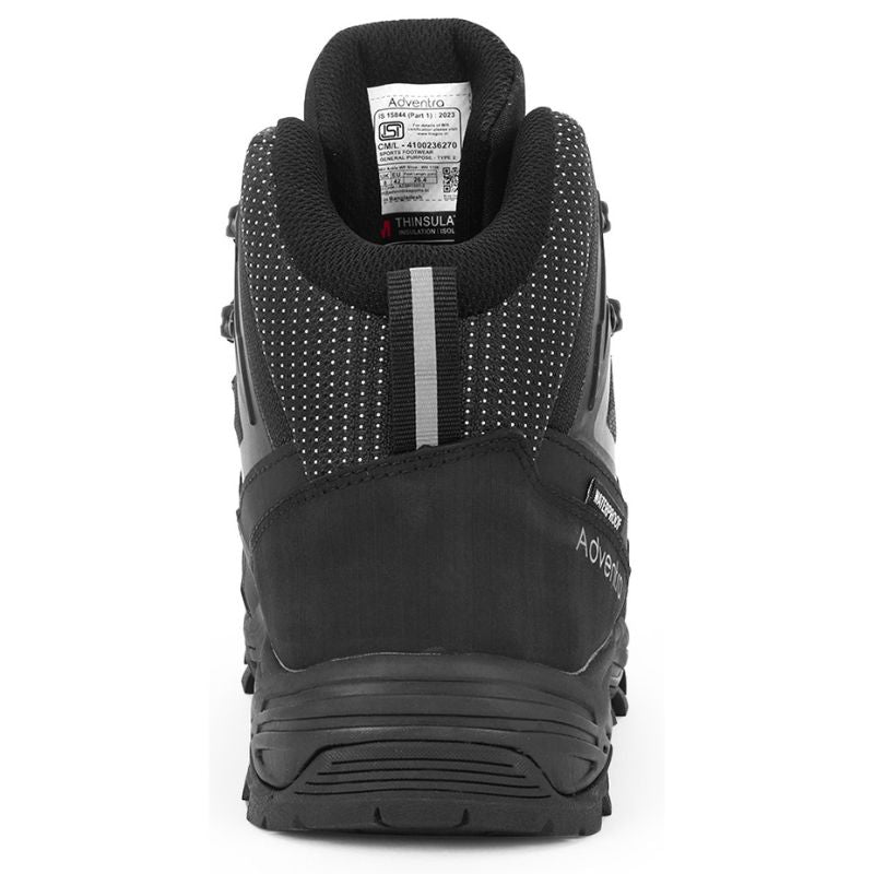 Adventra Men’s Warm and Waterproof Mid-Ankle Hiking Shoes - Shoes