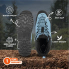 Adventra Men’s Warm and Waterproof Mid-Ankle Hiking Shoes - Shoes