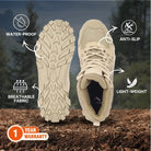 Adventra Men’s Waterproof Hiking Shoes High Ankle with Cushion Comfort - Shoes