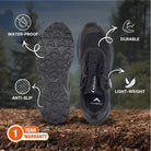 Adventra Men’s Waterproof Hiking Shoes Low Ankle with Ultra Grip - Shoes
